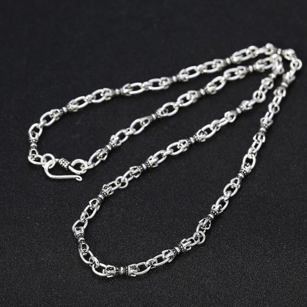 4.5mm thick 925 sterling silver men's classic retro thai silver vajrayana pestle necklace
4.5mm thick 925 sterling silver men's classic retro thai silver vajrayana pestle necklace