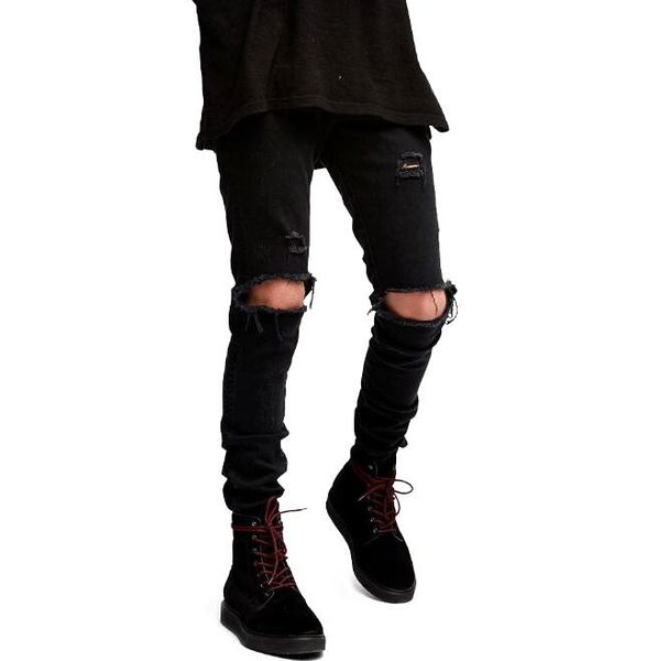fashion new 2020 vintage jeans black rock star knee holes destroyed skinny denim slim pencil jeans men, Blue
fashion new 2020 vintage jeans black rock star knee holes destroyed skinny denim slim pencil jeans men, Blue