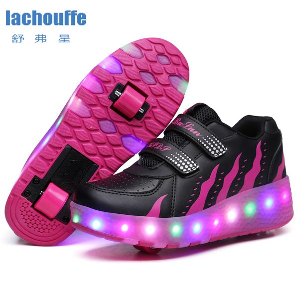 kids glowing sneakers with wheels led lights up shoes women roller led lighting shoes child sports boy luminous sneaker eu 27-41
kids glowing sneakers with wheels led lights up shoes women roller led lighting shoes child sports boy luminous sneaker eu 27-41