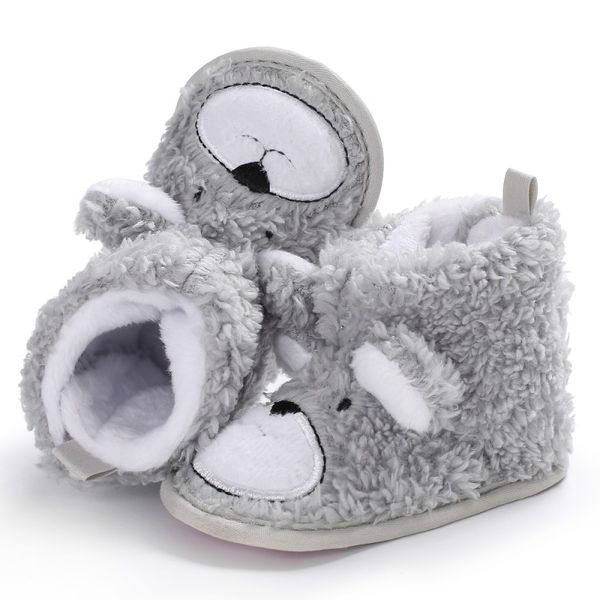 winter soft plush baby booties infant anti slip snow boots warm cute cartoon bear baby girl boy soft sole boots, Black;grey
winter soft plush baby booties infant anti slip snow boots warm cute cartoon bear baby girl boy soft sole boots, Black;grey