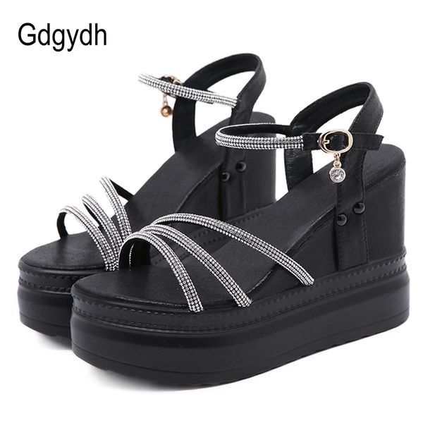 gdgydh fashion diamond women wedge platform sandals summer shoes high heels open toe female rhinestone ankle strap 2020 solid, Black
gdgydh fashion diamond women wedge platform sandals summer shoes high heels open toe female rhinestone ankle strap 2020 solid, Black