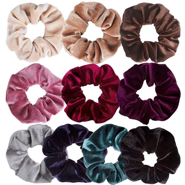 10 pack hair elastics scrunchies velvet scrunchy bobbles soft elegant elastic hair bands ties, 10 colors
10 pack hair elastics scrunchies velvet scrunchy bobbles soft elegant elastic hair bands ties, 10 colors
