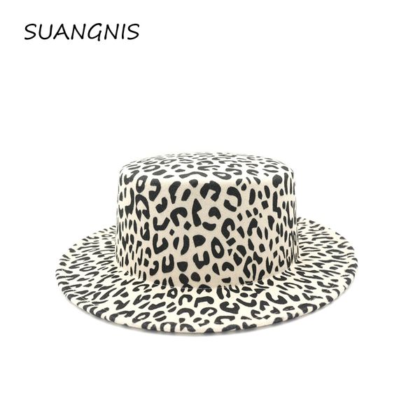 2020 new leopard flat hat imitation wool women fedoras hats stylish vintage trilby caps panama jazz hat chapeau, Blue;gray
2020 new leopard flat hat imitation wool women fedoras hats stylish vintage trilby caps panama jazz hat chapeau, Blue;gray