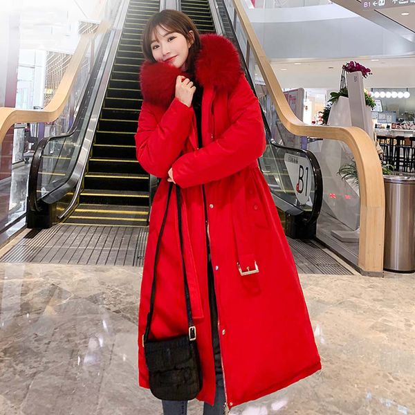 women's winter jacket plus size 4xl 2020 long female hooded down coat with fur collar both sides can be worn jacket, Black;brown
women's winter jacket plus size 4xl 2020 long female hooded down coat with fur collar both sides can be worn jacket, Black;brown