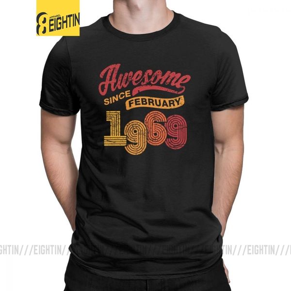 awesome since february 1969 shirt vintage 49th birthday man t shirt awesome pure cotton short sleeves t-shirts plus size
awesome since february 1969 shirt vintage 49th birthday man t shirt awesome pure cotton short sleeves t-shirts plus size