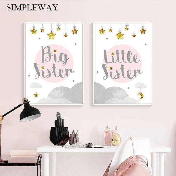 big sister funny child poster canvas wall art nursery quotes print painting nordic kid decoration picture baby girl room decor
big sister funny child poster canvas wall art nursery quotes print painting nordic kid decoration picture baby girl room decor