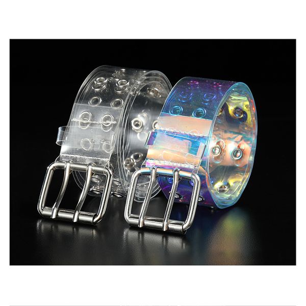 new fashion ladies belt pvc transparent colorful belt square double pin buckle punk, Black;brown
new fashion ladies belt pvc transparent colorful belt square double pin buckle punk, Black;brown