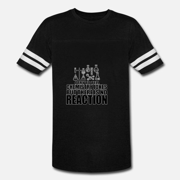 no reaction chemistry joke pun gift t shirt men printing cotton round neck novelty interesting humor spring autumn natural shirt
no reaction chemistry joke pun gift t shirt men printing cotton round neck novelty interesting humor spring autumn natural shirt