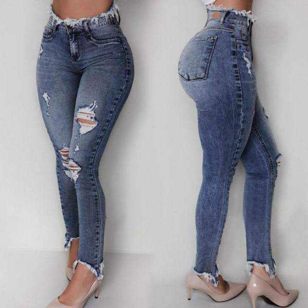 women slim ripped hole raw edge long jeans denim washed regular pant femme high waist pants mom jeans woman, Black;white
women slim ripped hole raw edge long jeans denim washed regular pant femme high waist pants mom jeans woman, Black;white