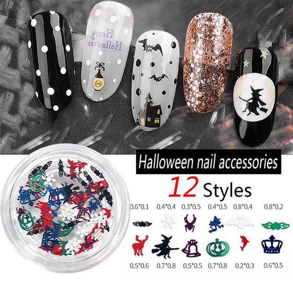 1box halloween nail sticker metal nail manicure patch holiday dress up halloween sticker patch diy art tools, Black
1box halloween nail sticker metal nail manicure patch holiday dress up halloween sticker patch diy art tools, Black