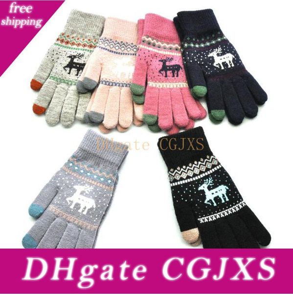 winter touch screen gloves christmas elk warm knitted soft comfortable stretch deer five finger mittens outdoor gloves ooa7303 -1, Black
winter touch screen gloves christmas elk warm knitted soft comfortable stretch deer five finger mittens outdoor gloves ooa7303 -1, Black