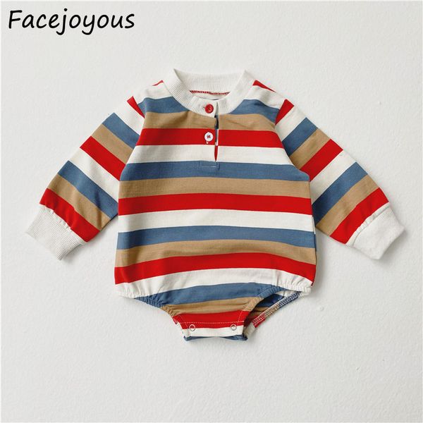 newborn baby rainbow striped bodysuits spring long sleeve baby girls boys body suit jumpsuit soft cotton infant clothes, Blue
newborn baby rainbow striped bodysuits spring long sleeve baby girls boys body suit jumpsuit soft cotton infant clothes, Blue