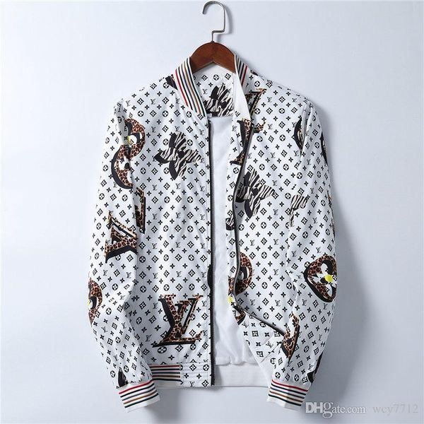 mens designer jackets windbreaker sportswear new spring autumn men casual jacket clothing 20ss zipper collar plaid printed slim jacket, Black;brown
mens designer jackets windbreaker sportswear new spring autumn men casual jacket clothing 20ss zipper collar plaid printed slim jacket, Black;brown