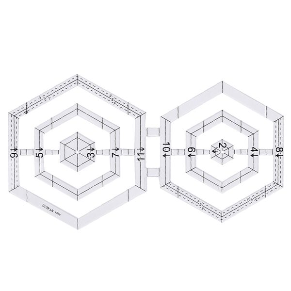 лоскутное линейка double шестиугольная лоскутное шитье инструмент diy шаблона чертежа
лоскутное линейка double шестиугольная лоскутное шитье инструмент diy шаблона чертежа