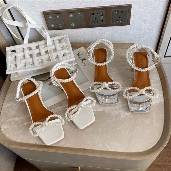 sandals 2021 summer open toe bow design pearl fashion mid heels block ankle strap dress shoes woman pumps, Black
sandals 2021 summer open toe bow design pearl fashion mid heels block ankle strap dress shoes woman pumps, Black