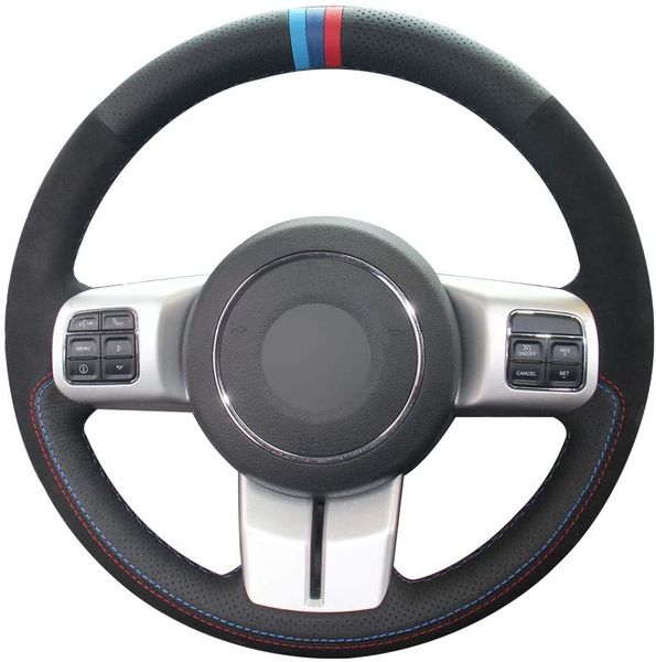 diy black leather suede steering wheel cover for jeep wrangler patriot suv 2011-2017/2018 wrangler jk / 2011-2013 grand cherokee
diy black leather suede steering wheel cover for jeep wrangler patriot suv 2011-2017/2018 wrangler jk / 2011-2013 grand cherokee