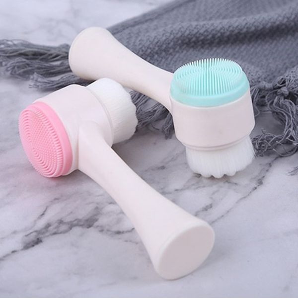 portable double side silicone face cleansing brush soft mild fiber facial cleanser brush portable face massage washing brush
portable double side silicone face cleansing brush soft mild fiber facial cleanser brush portable face massage washing brush