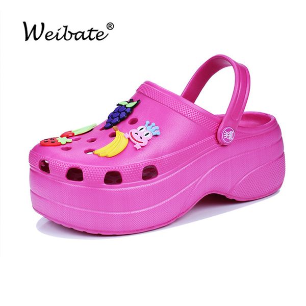 summer women croc clogs platform garden sandals cartoon fruit slippers slip on for girl beach shoes fashion outdoor slides x0816, Black
summer women croc clogs platform garden sandals cartoon fruit slippers slip on for girl beach shoes fashion outdoor slides x0816, Black