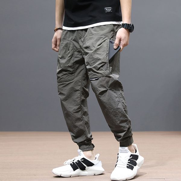 summer thin nine-point men's loose large size handsome quick-drying korean style small foot casual casual pants sports ankle pants tren, Blue
summer thin nine-point men's loose large size handsome quick-drying korean style small foot casual casual pants sports ankle pants tren, Blue