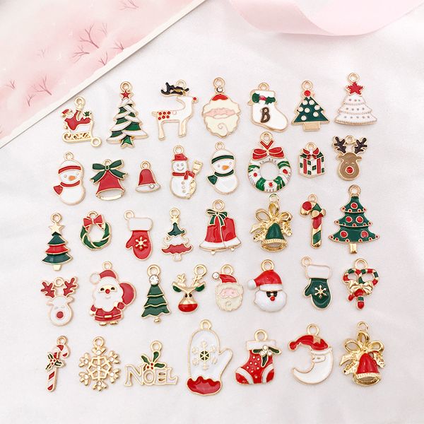 mixed 38 pcs/set christmas drip oil charms beads series earrings pendants diy jewelry accessories santa claus snowman pendant charms, Bronze;silver
mixed 38 pcs/set christmas drip oil charms beads series earrings pendants diy jewelry accessories santa claus snowman pendant charms, Bronze;silver