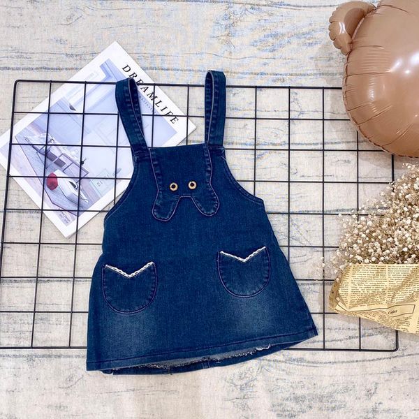 summer baby girl sling skirt sweet lady one-piece dress 70% cotton cute cartoon pocket denim skirt suspenders, Blue
summer baby girl sling skirt sweet lady one-piece dress 70% cotton cute cartoon pocket denim skirt suspenders, Blue