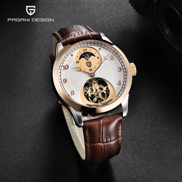 new pagani design mens watches mechanical automatic watch men waterproof tourbillon sport watches for men clock, Slivery;brown
new pagani design mens watches mechanical automatic watch men waterproof tourbillon sport watches for men clock, Slivery;brown