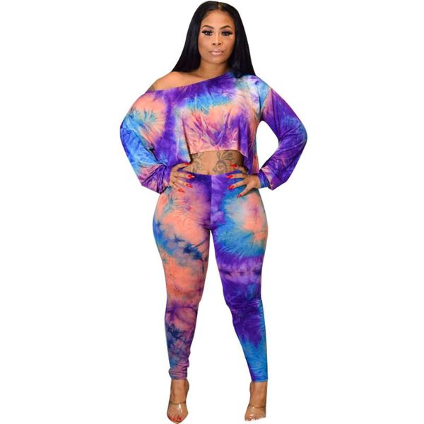 2020 new women sets tie dye galaxy print off shoulder long sleeve tee pants suit two piece set casual sporty tracksuit outfit, Gray
2020 new women sets tie dye galaxy print off shoulder long sleeve tee pants suit two piece set casual sporty tracksuit outfit, Gray