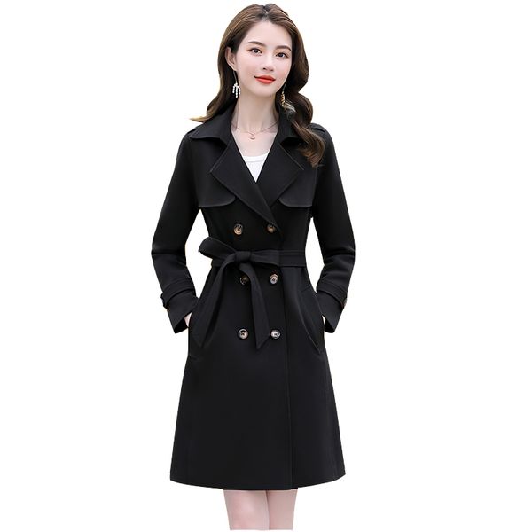 boutique windbreaker women's mid-length spring 2020 new women's fashion classic plus size autumn trench coat overcoat tide, Tan;black
boutique windbreaker women's mid-length spring 2020 new women's fashion classic plus size autumn trench coat overcoat tide, Tan;black