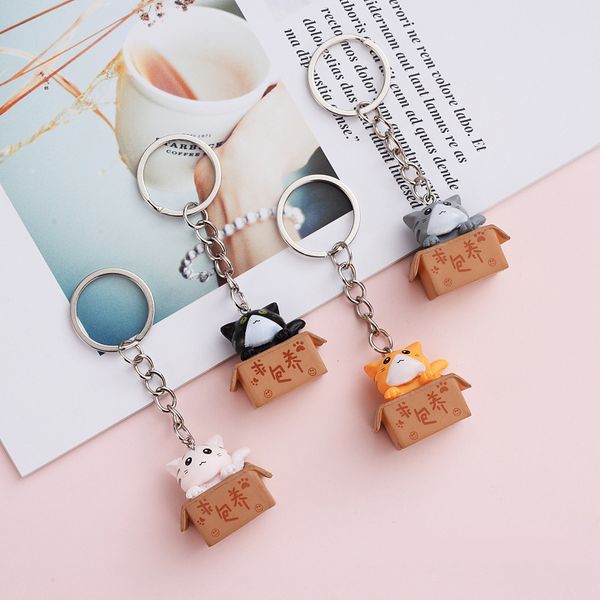 cute little box cat key chain women men kawaii kitten car keychain fashion letter keyring animal jewelry dating fashion, Silver
cute little box cat key chain women men kawaii kitten car keychain fashion letter keyring animal jewelry dating fashion, Silver