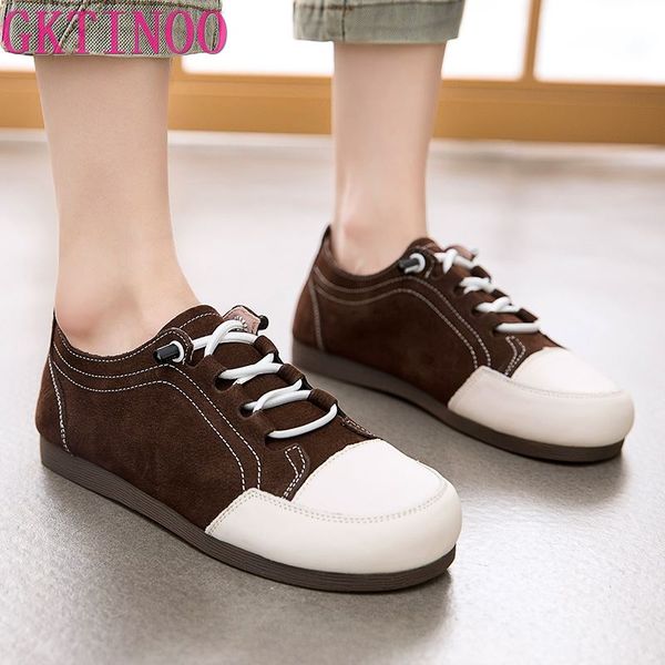 gktinoo 2020 genuine leather flat heels platform ladies lace up fashion breathable shoes ballet flats sneakers women oxford shoe, Black
gktinoo 2020 genuine leather flat heels platform ladies lace up fashion breathable shoes ballet flats sneakers women oxford shoe, Black