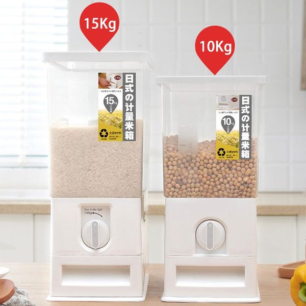 10/15kg sealed rice storage box cereal grains beans flour storage barrel measurable rice moisture-proof bucket kitchen supply
10/15kg sealed rice storage box cereal grains beans flour storage barrel measurable rice moisture-proof bucket kitchen supply