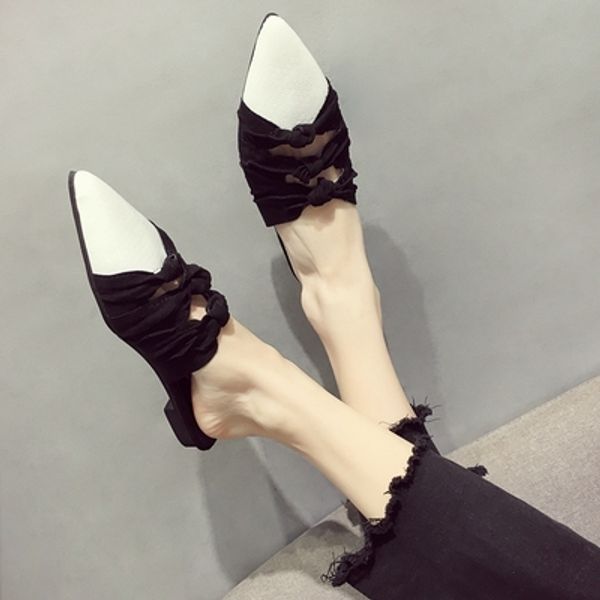 ins slippers women wear 2020 summer new pointed toe half slippers korean fashion wild net red sandals, Black
ins slippers women wear 2020 summer new pointed toe half slippers korean fashion wild net red sandals, Black