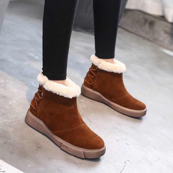 warm new plush ankle boots shoes woman snow boots flock flat platform women female lace up fashion winter plus size, Black
warm new plush ankle boots shoes woman snow boots flock flat platform women female lace up fashion winter plus size, Black