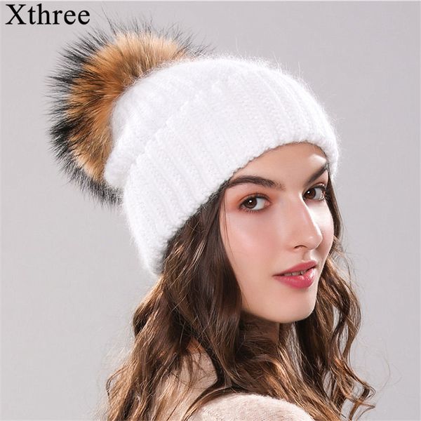 beanie/skull caps xthree 70% angola fur knitted hat with real pom skullie beanie winter for women girl 's female cap, Blue;gray
beanie/skull caps xthree 70% angola fur knitted hat with real pom skullie beanie winter for women girl 's female cap, Blue;gray