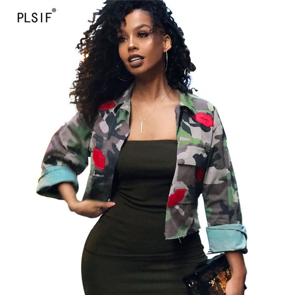 european classic fashion camouflage print women's jackets turn-down collar short coat high street brand casual fashion jackets, Black;brown
european classic fashion camouflage print women's jackets turn-down collar short coat high street brand casual fashion jackets, Black;brown