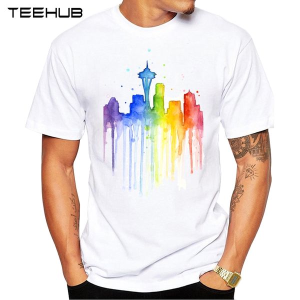 2019 teehub summer fashion rainbow seattle skyline printed t-shirt short sleeve popular design novelty tee
2019 teehub summer fashion rainbow seattle skyline printed t-shirt short sleeve popular design novelty tee