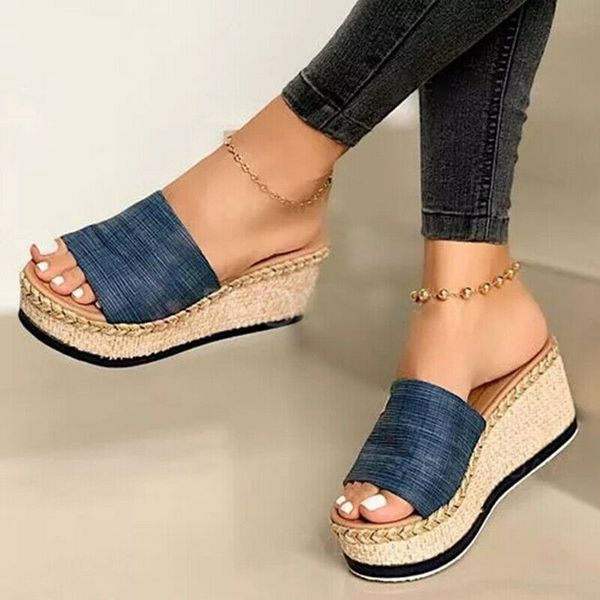 women sandals wedges platform sandal open toe thick soft sole summer shoes beach fashion slippers with thick soles platform, Black
women sandals wedges platform sandal open toe thick soft sole summer shoes beach fashion slippers with thick soles platform, Black