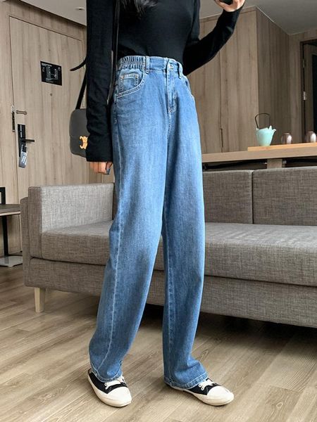chubby girl's outfit cowboy straight-leg pants female high-waisted drape korean-style loose and plus-sized mopping the floor cas, Black
chubby girl's outfit cowboy straight-leg pants female high-waisted drape korean-style loose and plus-sized mopping the floor cas, Black