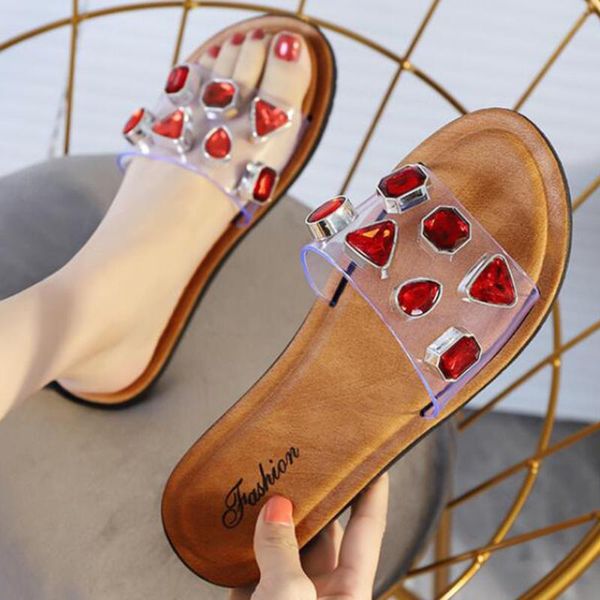 candy-colored women's rhinestone gemstone slippers outdoor wild casual flat non-slip sandals summer new 2020 flip flop xx209, Black
candy-colored women's rhinestone gemstone slippers outdoor wild casual flat non-slip sandals summer new 2020 flip flop xx209, Black