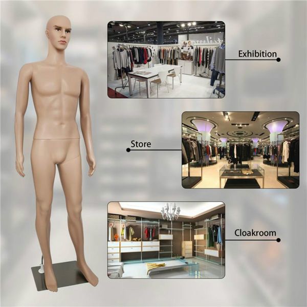 73 Inches Male Mannequin Full Body Dress Form Window Display Cosmetology 2020 Sewing-mannequin For Clothes Tailor Dressing Model W38112733