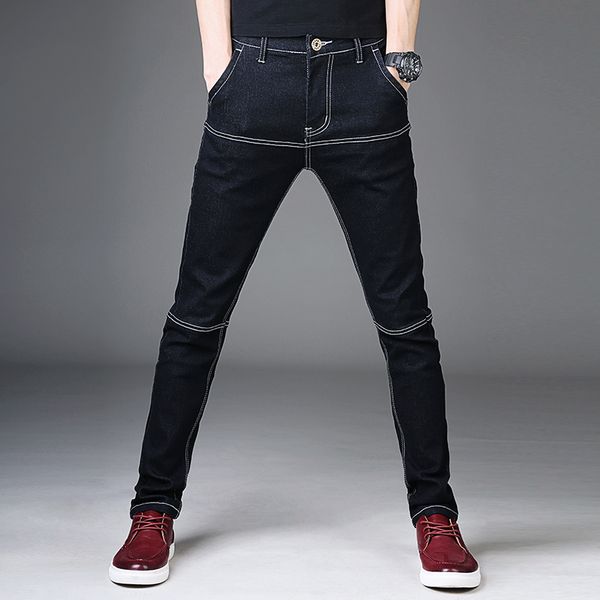 men's jeans 2021 black men denim trousers s fashion casual mens small elastic comfort pants size 27-36, Blue
men's jeans 2021 black men denim trousers s fashion casual mens small elastic comfort pants size 27-36, Blue