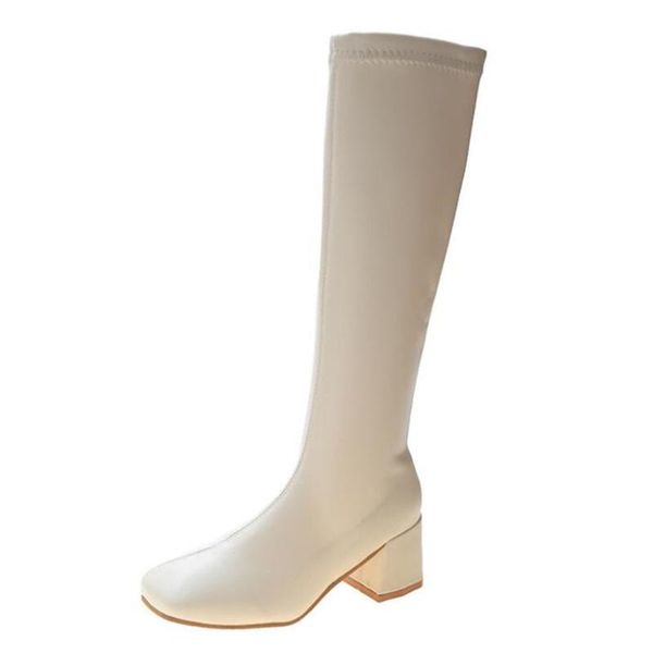 women over the knee high boots hoof heels winter shoes pointed toe elastic fabric women boots size 34-43, Black
women over the knee high boots hoof heels winter shoes pointed toe elastic fabric women boots size 34-43, Black