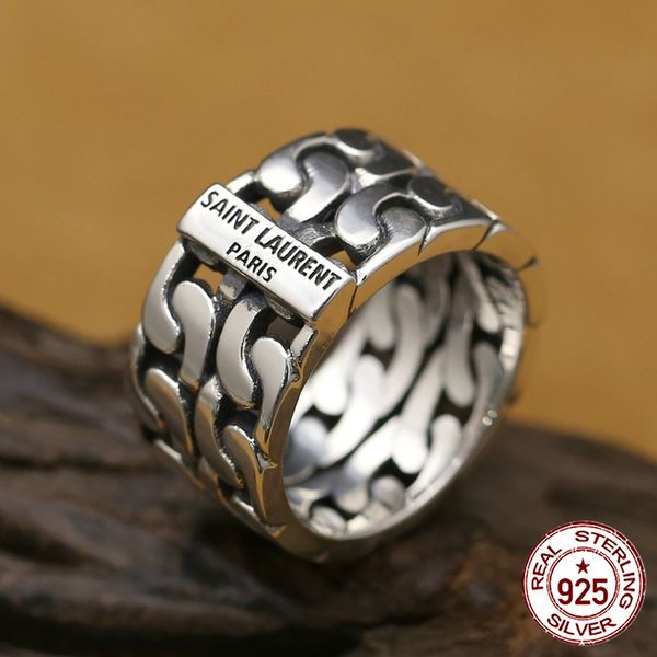 100% s925 sterling silver ring personality fashion classic jewelry punk style carved letter style to send a gift 2019 hot
100% s925 sterling silver ring personality fashion classic jewelry punk style carved letter style to send a gift 2019 hot