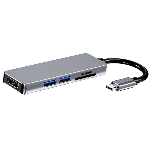 usb-c hub 5-port with 2xusb3.0, 1xhdmi(4k), 1xsd card slot, 1xtf card slot aluminiun case for mac macbook chromebook xps surface pro
usb-c hub 5-port with 2xusb3.0, 1xhdmi(4k), 1xsd card slot, 1xtf card slot aluminiun case for mac macbook chromebook xps surface pro