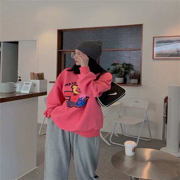 yang bubble bear printed women's sweatersweater sweater 2020 fall/winter new korean style loose lazy round neck pink mk9ho, Black
yang bubble bear printed women's sweatersweater sweater 2020 fall/winter new korean style loose lazy round neck pink mk9ho, Black