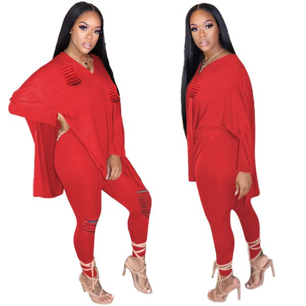 women designer two piece set fashion bat sleeve hollow out v neck split pencil pants outfits ladies loose t shirt trousers casual suits, White
women designer two piece set fashion bat sleeve hollow out v neck split pencil pants outfits ladies loose t shirt trousers casual suits, White