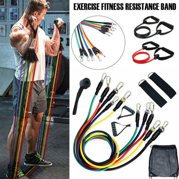 new 3/11pcs resistance bands set elastic rubber rope yoga training workout indoor home fitness equipment
new 3/11pcs resistance bands set elastic rubber rope yoga training workout indoor home fitness equipment