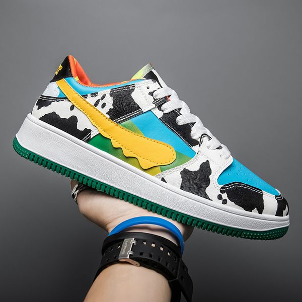 men's fashion sneakers trend outdoor leisure shoes male footwear breathable comfortable sneakers lace up graffiti board shoes, Black
men's fashion sneakers trend outdoor leisure shoes male footwear breathable comfortable sneakers lace up graffiti board shoes, Black