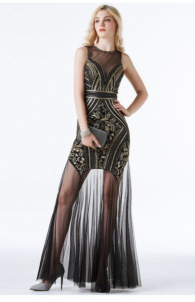 women's fashion tassel party dresses vintage lace club scoop neck sleeveless sequins mermaid dresses hollow out evening dress, White;black
women's fashion tassel party dresses vintage lace club scoop neck sleeveless sequins mermaid dresses hollow out evening dress, White;black