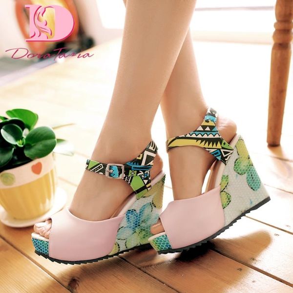tasia 2020 brand design big size 43 women sandal wedges peep toe platform mixed colors floral pump summer party woman shoes, Black
tasia 2020 brand design big size 43 women sandal wedges peep toe platform mixed colors floral pump summer party woman shoes, Black